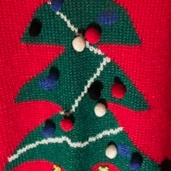 Christmas Tree Sweater Vintage - Picture 3 of 4